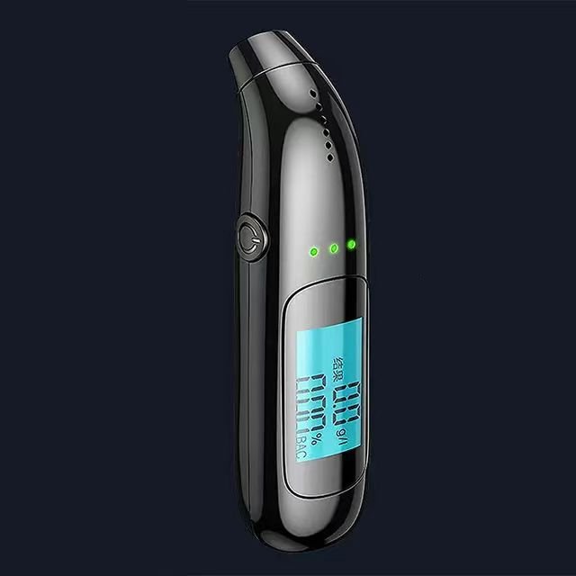 Handheld Alcohol Tester Digital LCD Large Screen High-precision Tester Black White