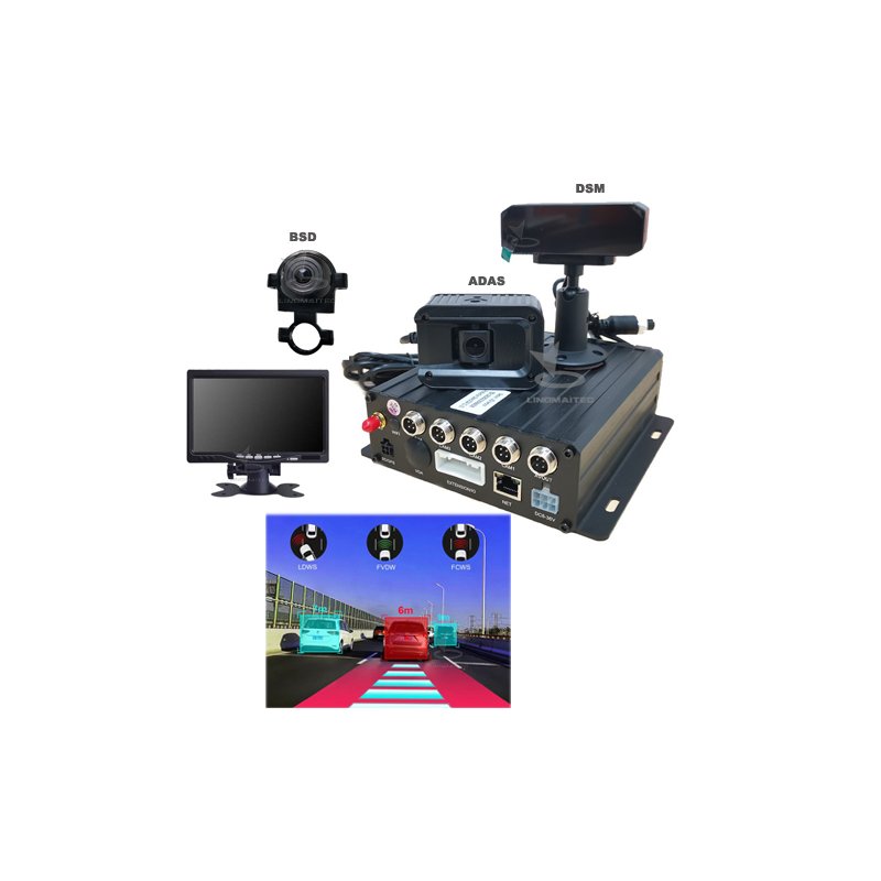 4g mdvr with driver fatigue sensor 360 Panoramic Surveillance for forklift safety