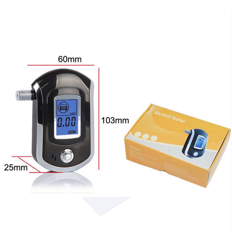 Professional Portable Keychain Smart Start Party Bar Electronic Digital Alcohol Tester Keychain Breathalyzer Alcohole Detection