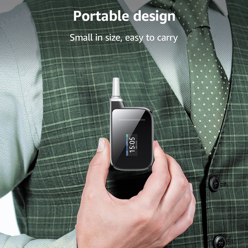 keychain alcohol testers breathalyzer automatic breathalyzer lcohol tester professional for personal /home use Mr black H2