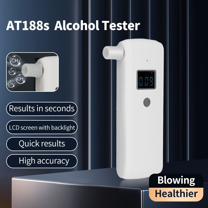 White Use Alcohol Tester Breathalyzer Mini Portable Oem/odm Tester