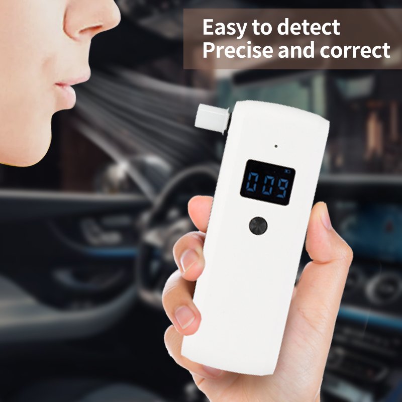 White Use Alcohol Tester Breathalyzer Mini Portable Oem/odm Tester