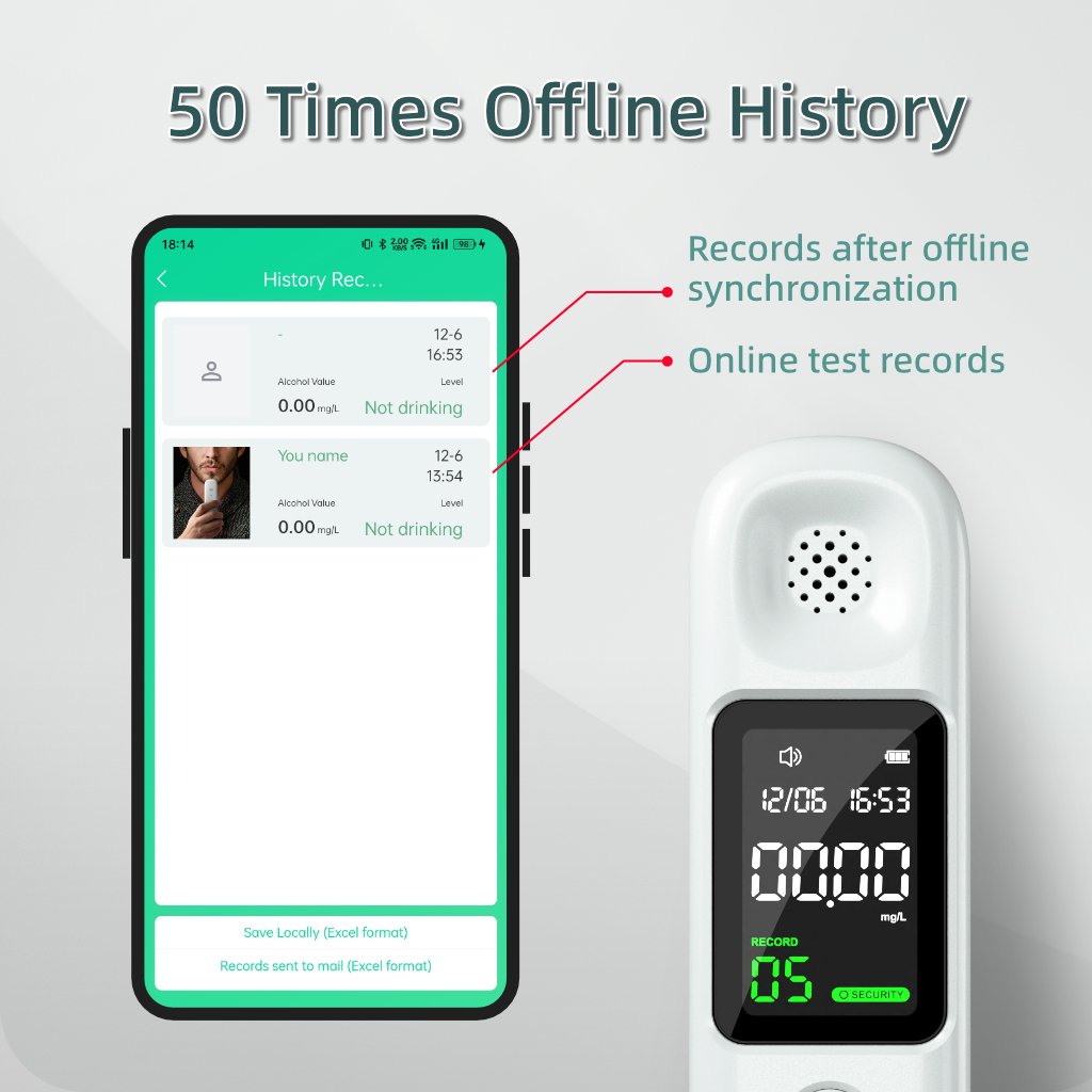 Handheld breath digital alcohol tester Dry Cell Alcohol Tester alcohol tester for driver