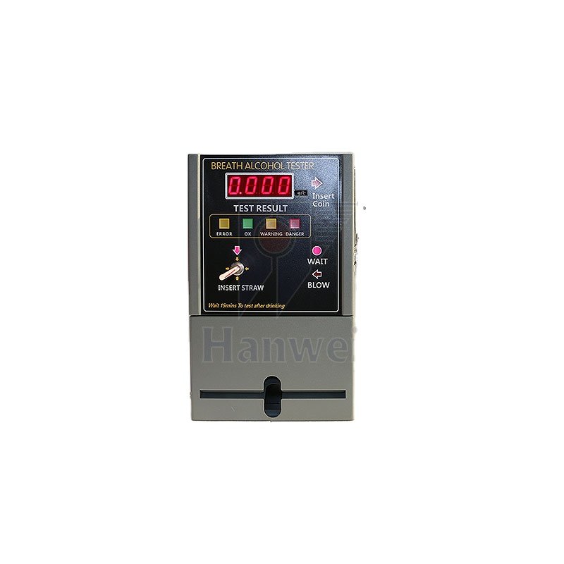 AT319 Wall Mounted Fuel Cell sensor Coin Operated Alcohol Tester