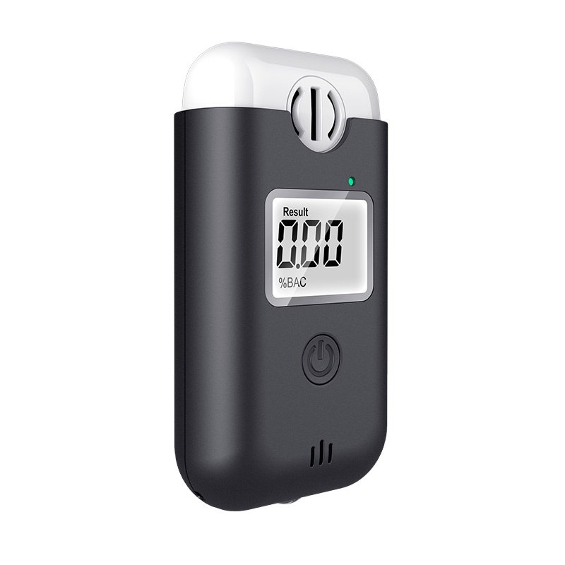 New Breath Alcohol Tester with Emergency LED Light Portable Handheld Drunk Driving Detector