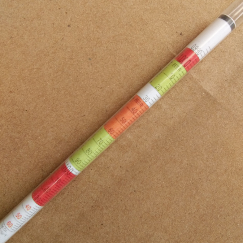 Beer Wine Alcohol Tester 3 IN 1 Triple Scale Hydrometer 0.990-1.160 Specific Gravity Brix Balling Home Brew Alcoholometer Tools