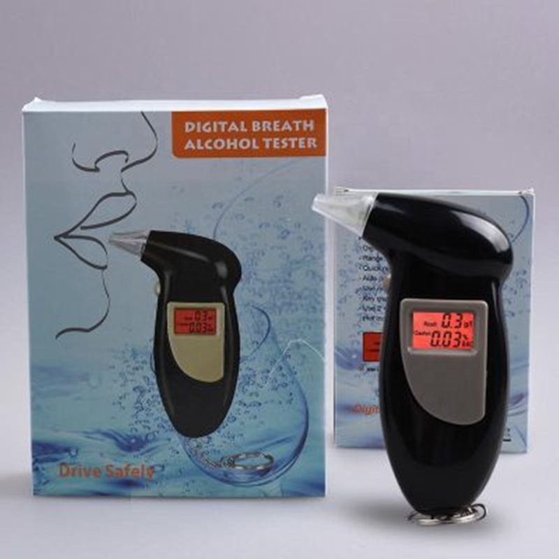 Manufacturer direct portable breathalyzer AT-68S with backlight display breathalyzer blowing car
