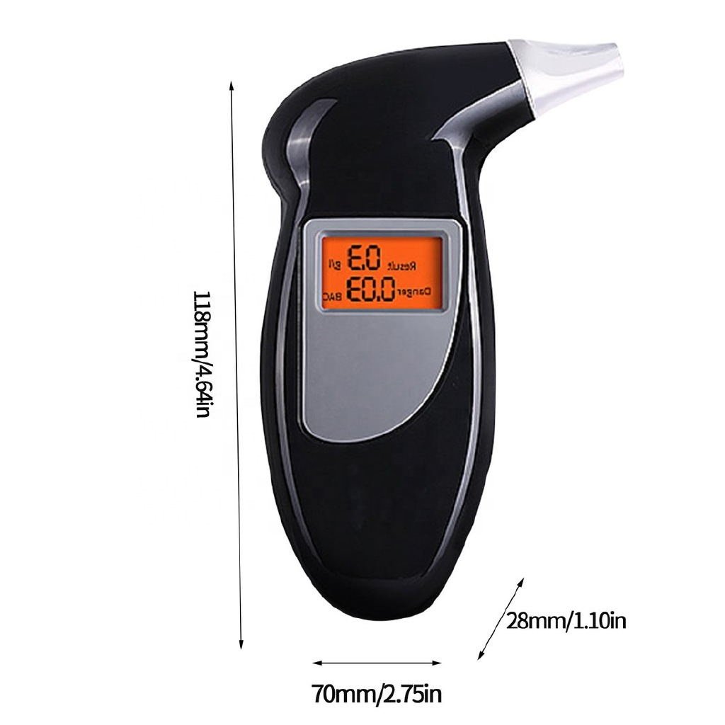 Manufacturer direct portable breathalyzer AT-68S with backlight display breathalyzer blowing car