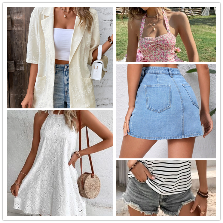 2023 Clearance Clothes Wholesale Casual Dresses T-shirts Mixed Packaging Random Delivery Stock Women's Clothing