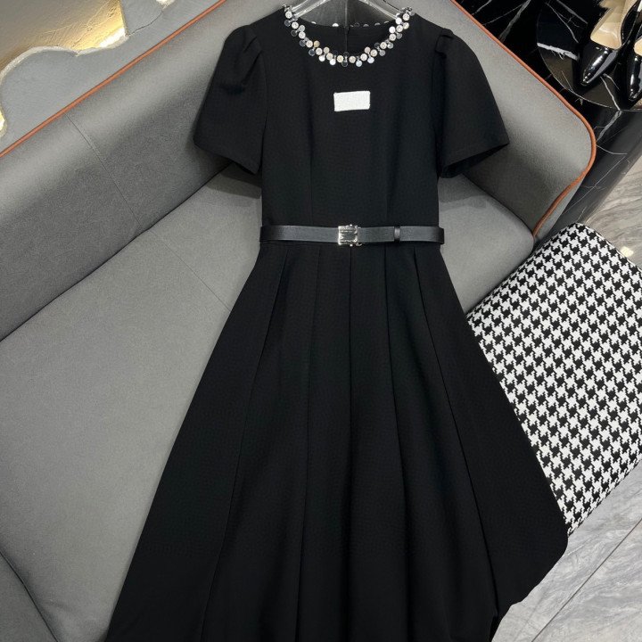 Candice 2024 latest high quality korean style mermaid long maxi black dresses elegant women