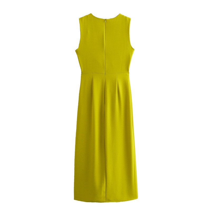 In Stock Elegant Summer Women's Sexy Bodycon Long Dress Casual Plain Party Club Pleated Midi Dresses for Ladies