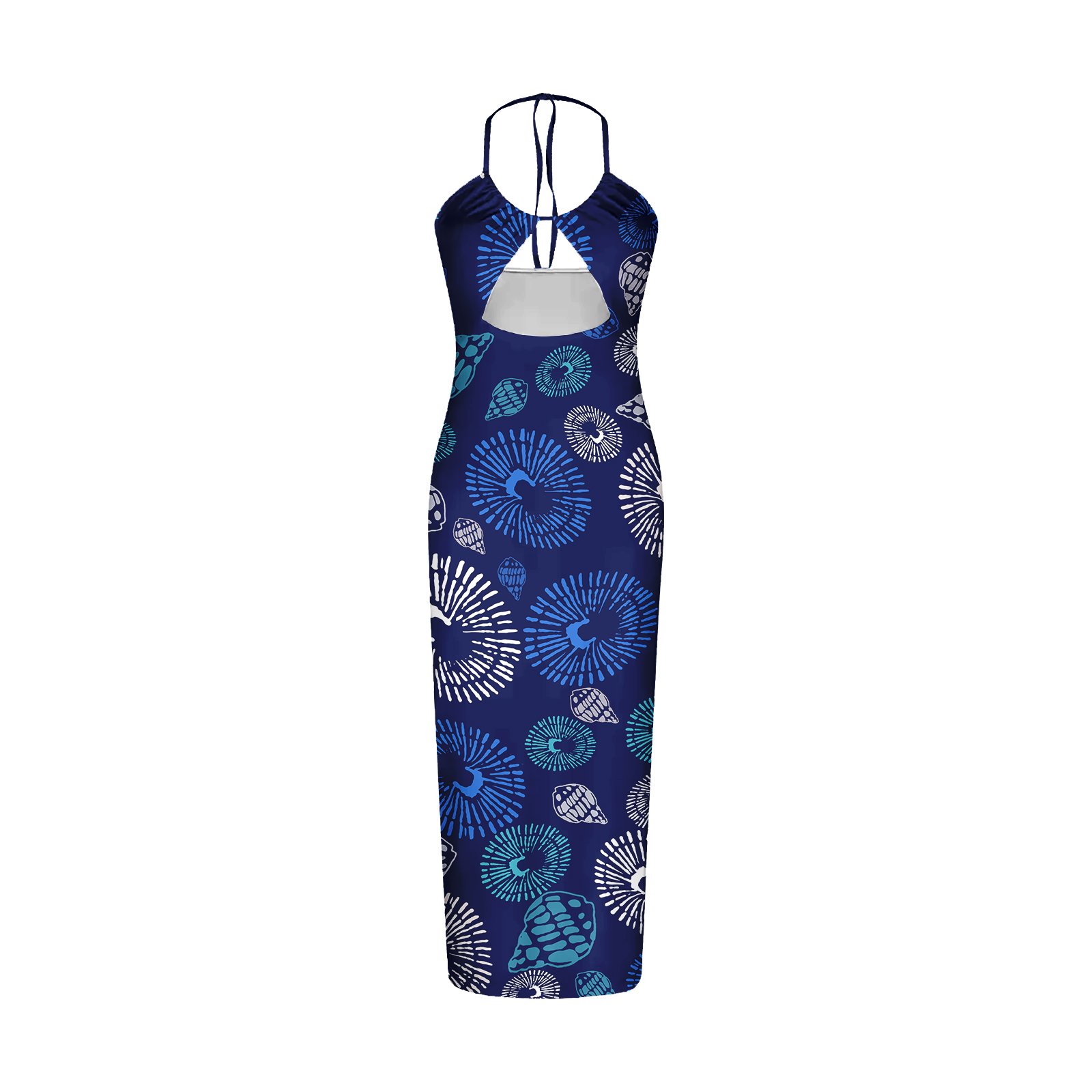 Comfortable Lady Casual Dresses Sexy Backless Polynesian Tribal Clothing Samoa Tap Custom Print Beach sundress women