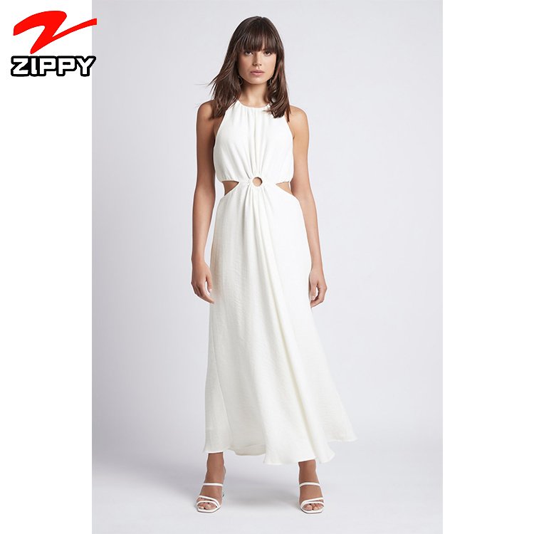 Womens spring clothing 2022 Designer Summer Fashion Chiffon Ruffle Ladies Maxi Long Dress Women white Elegant Casual Dresses