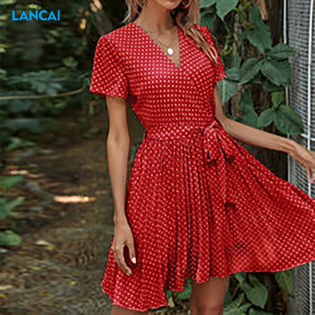 Wholesale Chiffon Summer Ladies Women Casual Dresses Work out Dresses For Women