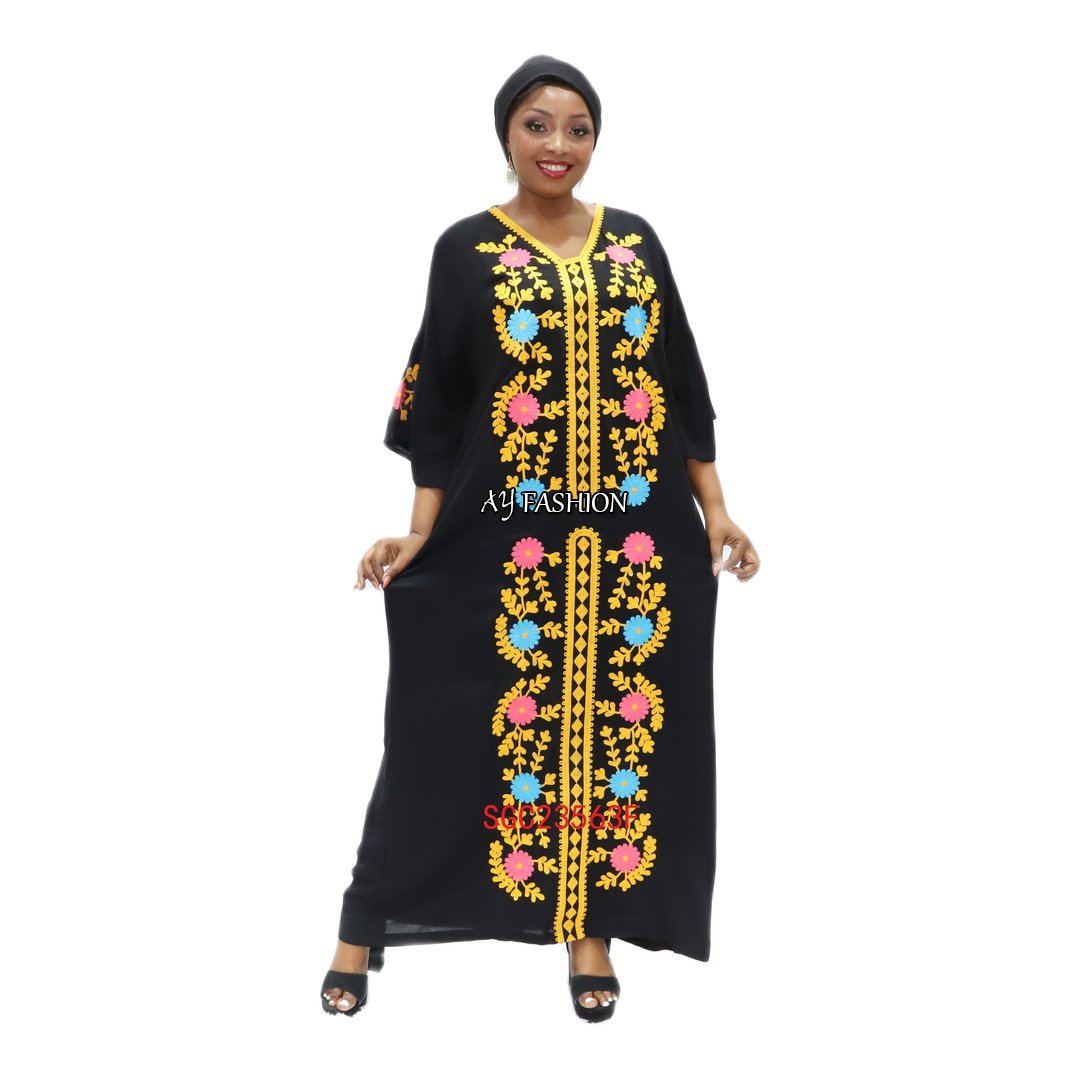 modest dresses caftan V-neck Beaded Competitive Price summer kaftans ethnic dress