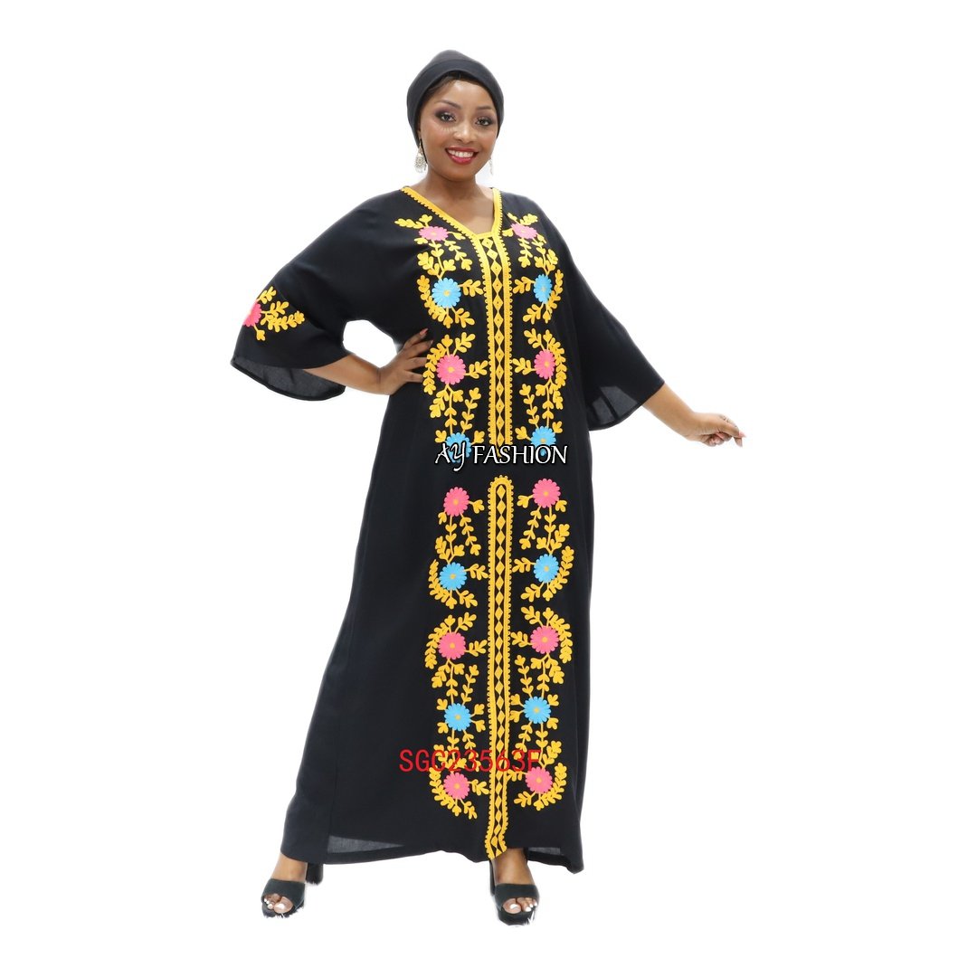 modest dresses caftan V-neck Beaded Competitive Price summer kaftans ethnic dress