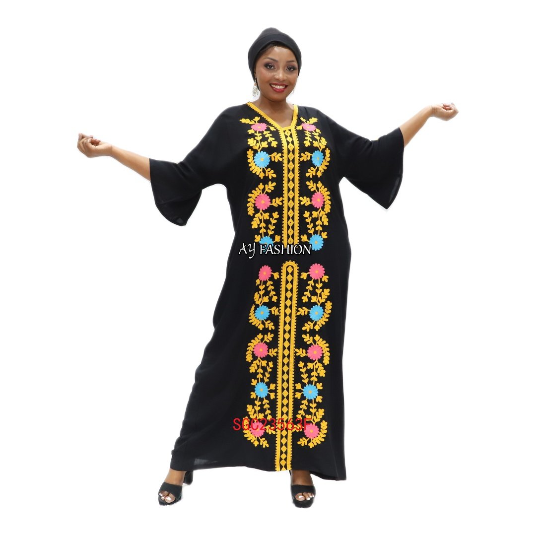 modest dresses caftan V-neck Beaded Competitive Price summer kaftans ethnic dress