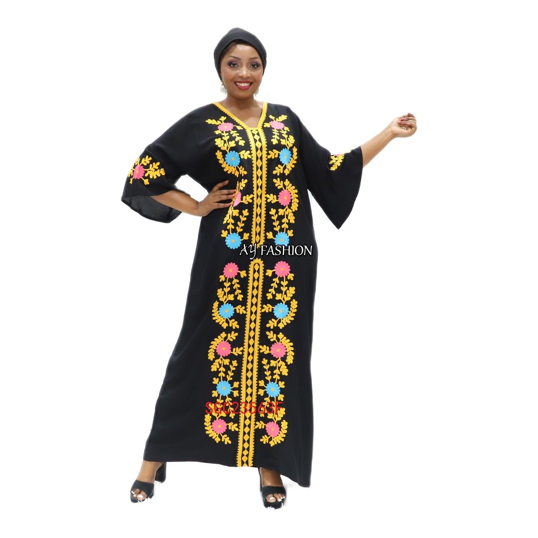 modest dresses caftan V-neck Beaded Competitive Price summer kaftans ethnic dress