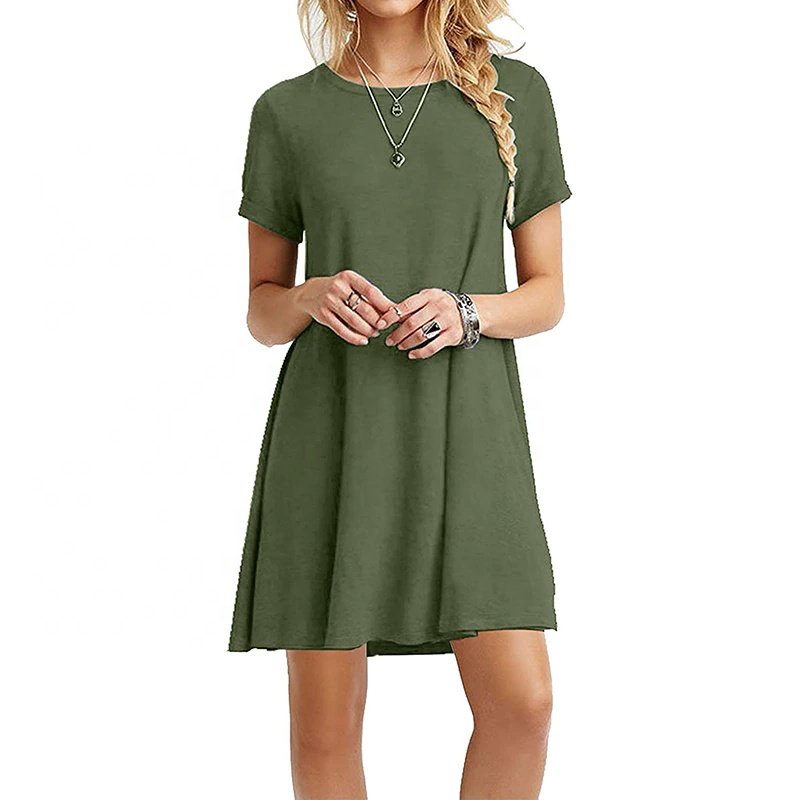 Wholesale 2022 summer fashion lingerie plus size women's t-shirts shorts sleeve cotton t shirt casual dresses girls t-shirt