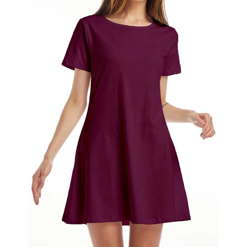 Wholesale 2022 summer fashion lingerie plus size women's t-shirts shorts sleeve cotton t shirt casual dresses girls t-shirt