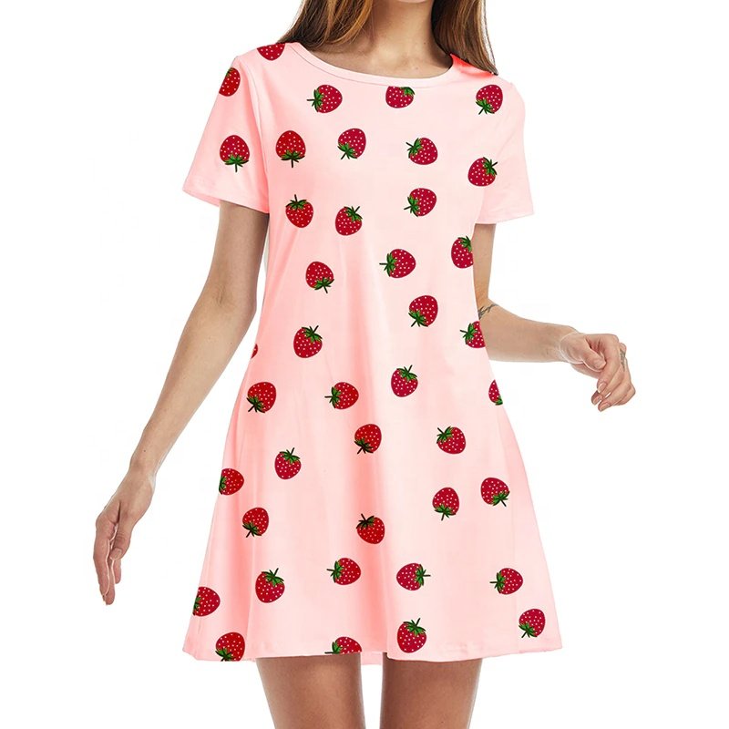 Wholesale 2022 summer fashion lingerie plus size women's t-shirts shorts sleeve cotton t shirt casual dresses girls t-shirt