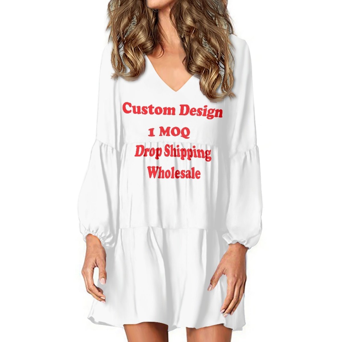 Polyester Knit fashion Women's Clothing Polynesian Tribal Samoa Fiji Custom Long Sleeve Loose Dresses Flower Print Custom