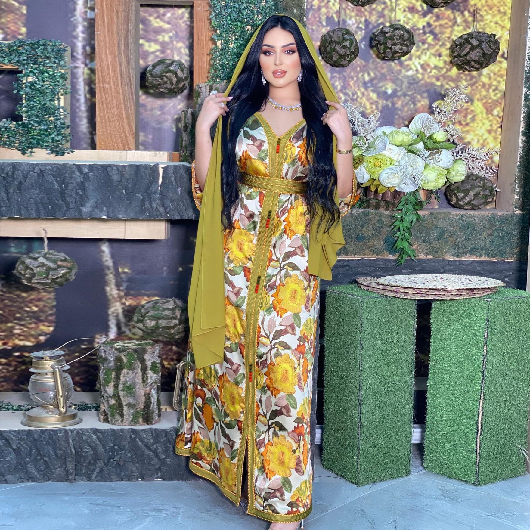 A-49 Wholesale Muslim Abaya Kaftan Islamic Clothing Abaya Women Muslim Dresses