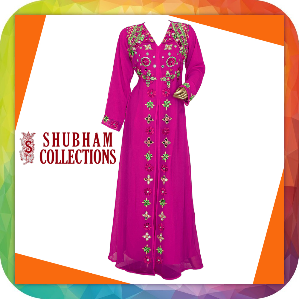 High Quality Women's Casual Kaftan Dresses Hand Embroidery on Fabric and Chiffon Wholesale Price Ethnic Style