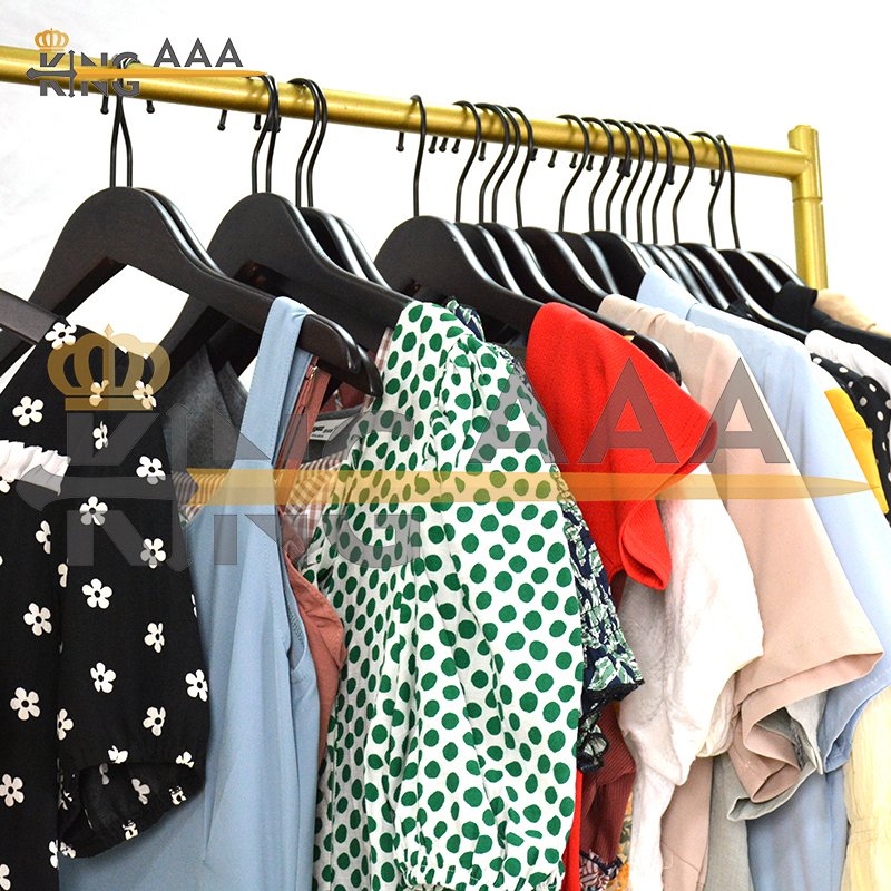 Clothing lady casual dress second hand clothing cotton dresses used clothing