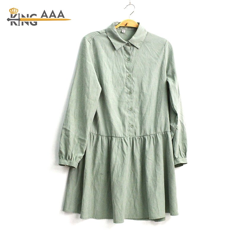 Clothing lady casual dress second hand clothing cotton dresses used clothing