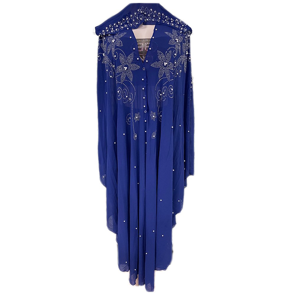 Latest Design Lace Mesh simple style Dress Muslim Diamond Black Sequin Tassel Turkish Abaya