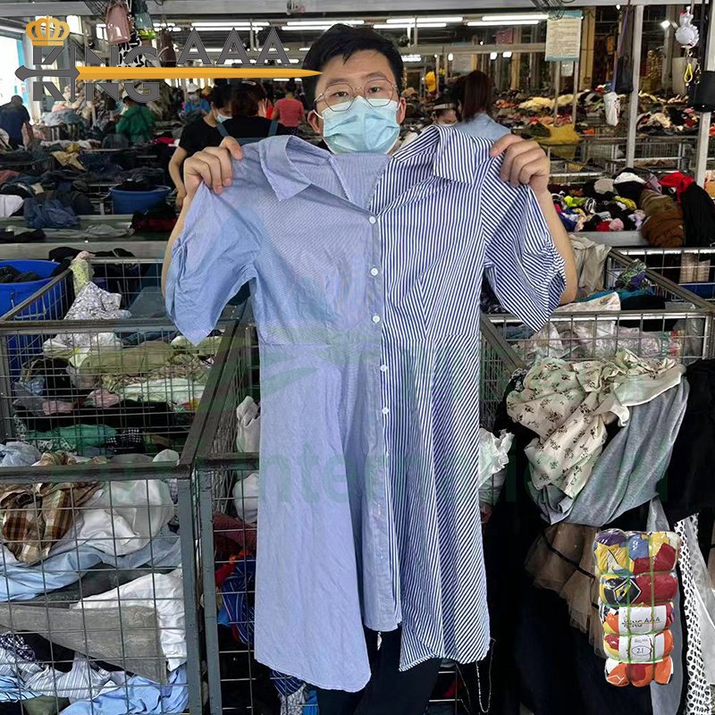 Guangzhou used clothes short dress Japan second hand clothes Ladies dress Casual Dresses used clothing in bulk