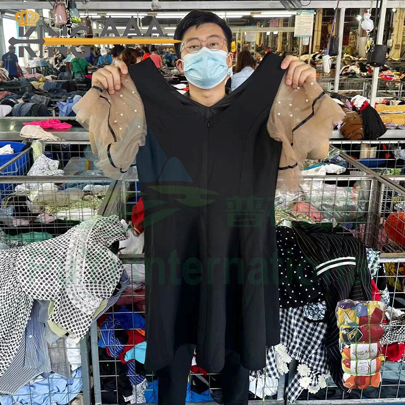Guangzhou used clothes short dress Japan second hand clothes Ladies dress Casual Dresses used clothing in bulk