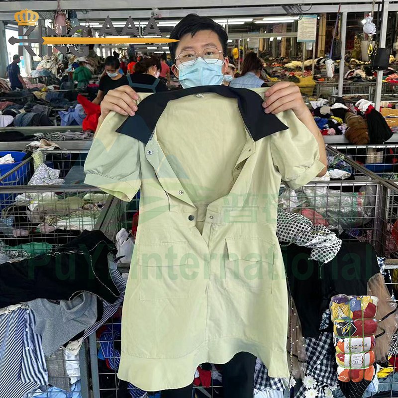 Guangzhou used clothes short dress Japan second hand clothes Ladies dress Casual Dresses used clothing in bulk