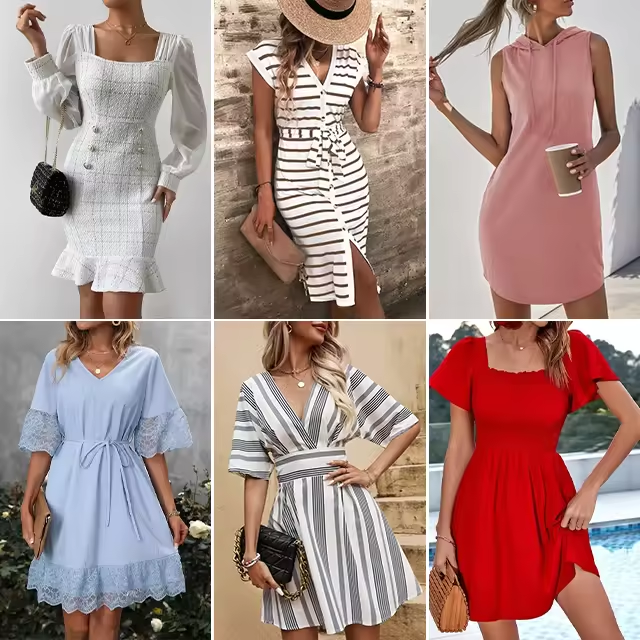 WO 2024 Wholesale Supplier Bulks Brand New Shop Stock Tops Mix Assorted Dress Bulk Bales Used Clothes