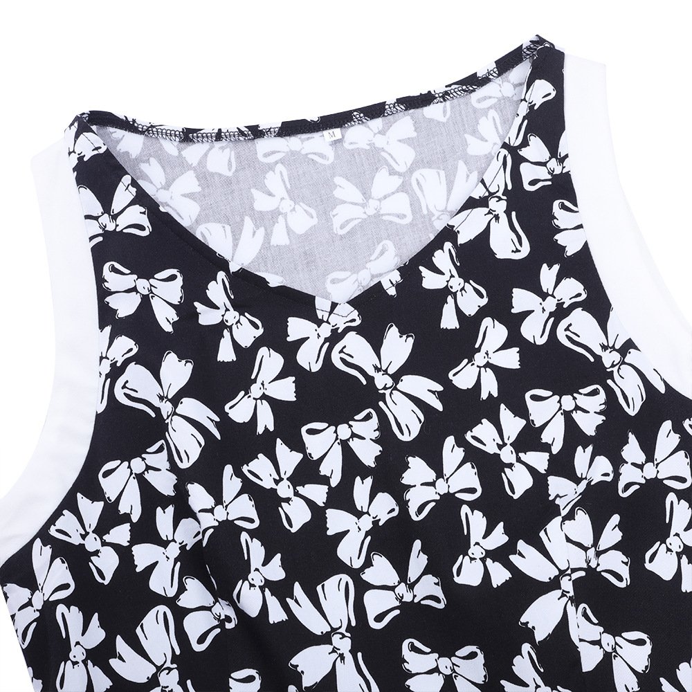 Wholesale price summer new bohemian style elegant floral sleeveless high quality printed casual dresses