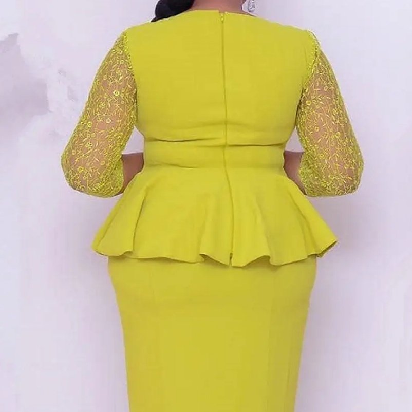 21010-MX46 fashion ruffles design lace spliced top plus skirt 2 piece set women dress sehe fashion