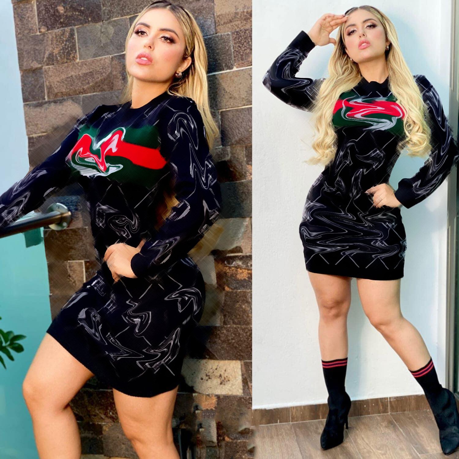 2024 Matching Sets Garment Dress Womens Summer Wear Casual Dress Skirt For Work Two Pieces Dresses Costume Original M4016