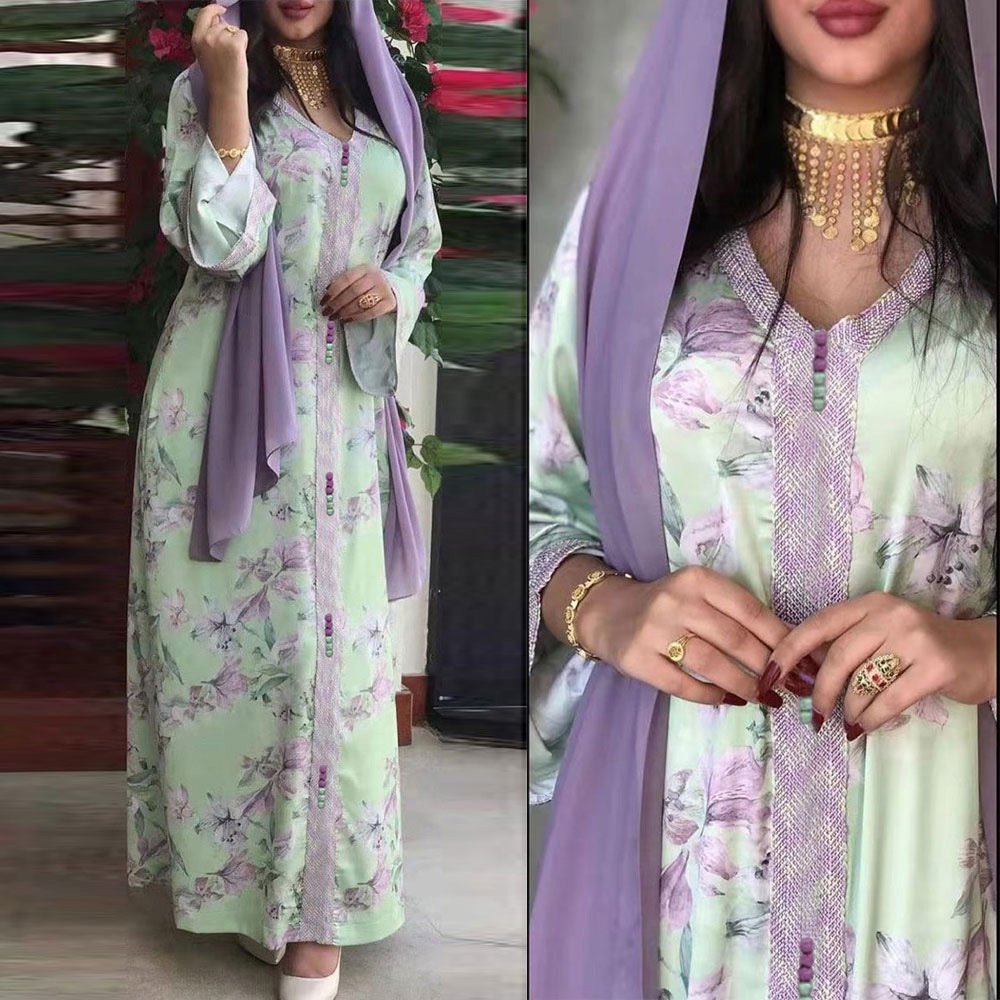 A-140 Abayas Dubai Clothing 2023 Turkey Kaftan Islamic Clothing Abaya Women Muslim Dresses