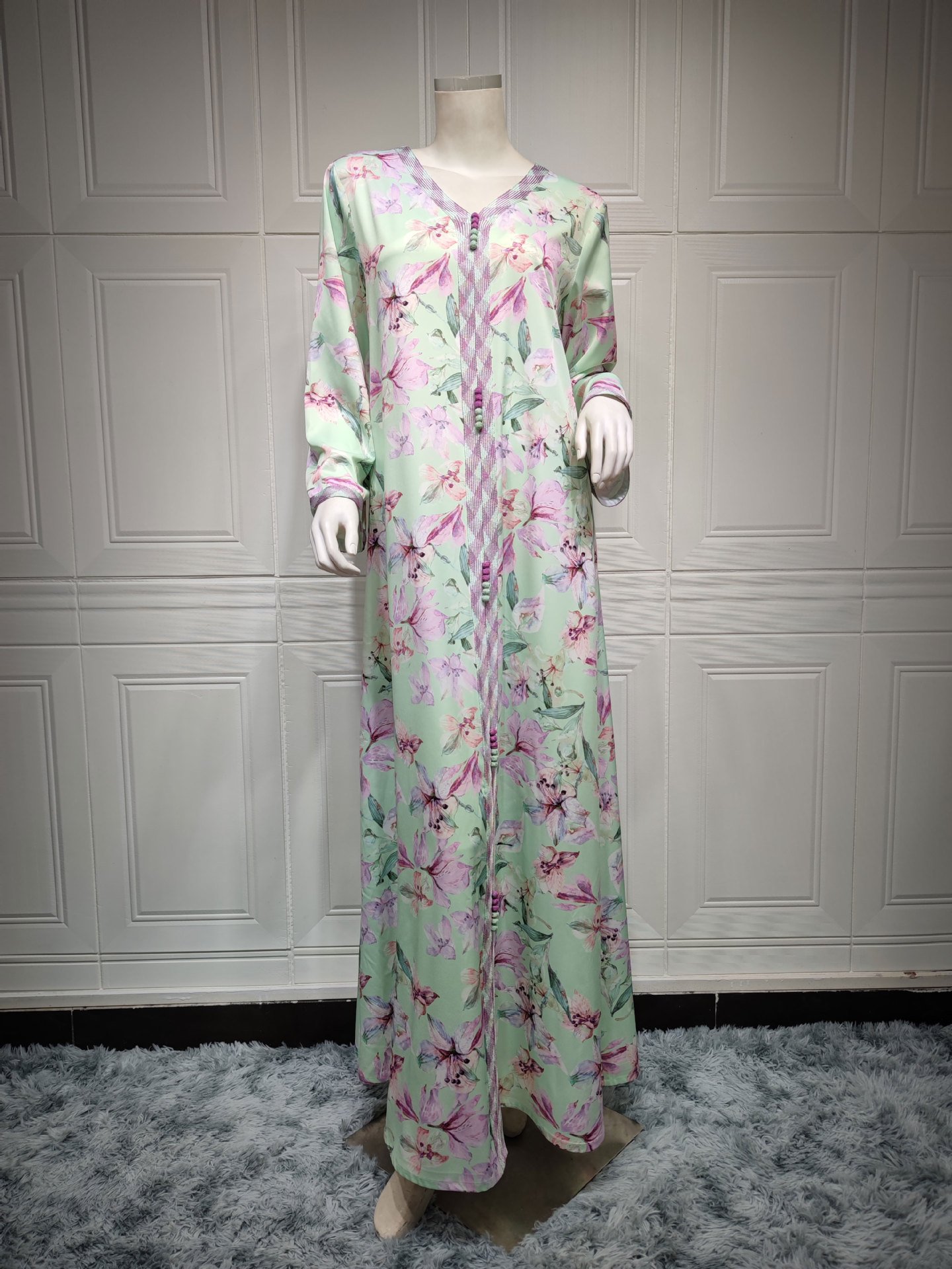A-140 Abayas Dubai Clothing 2023 Turkey Kaftan Islamic Clothing Abaya Women Muslim Dresses