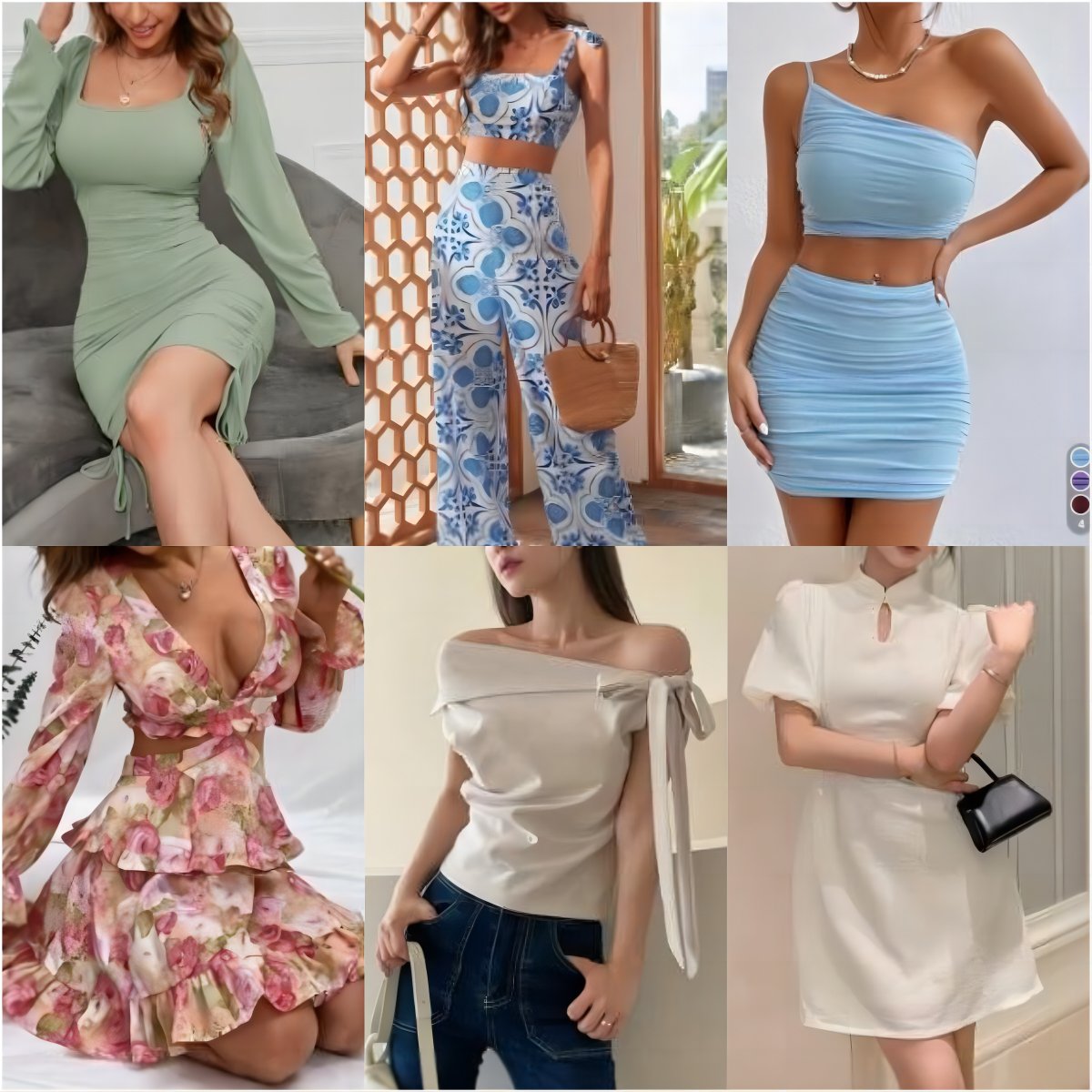 2024 Clearance Women's clothes wholesale casual dresses T-shirts mixed packaging random delivery stock clothing