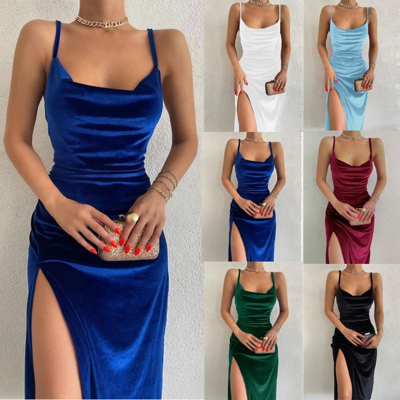 Sexy Slim-Fit Printed Chiffon Camisole Dress Eco-Friendly and Dry Cleaning Casual Dresses for Women