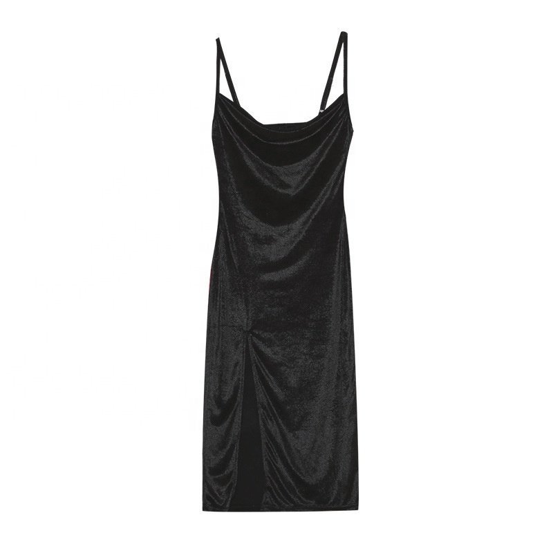 Sexy Slim-Fit Printed Chiffon Camisole Dress Eco-Friendly and Dry Cleaning Casual Dresses for Women