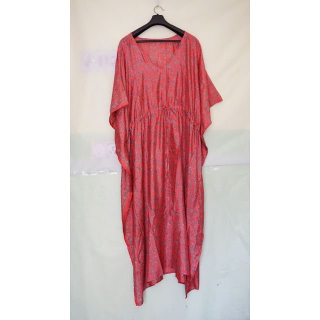 Handmade Silk Saree Women Clothing Caftan Bridesmaid Bridal Robe Plus Size Nightwear Maxi Dress Beach Cover Up Gift For Her