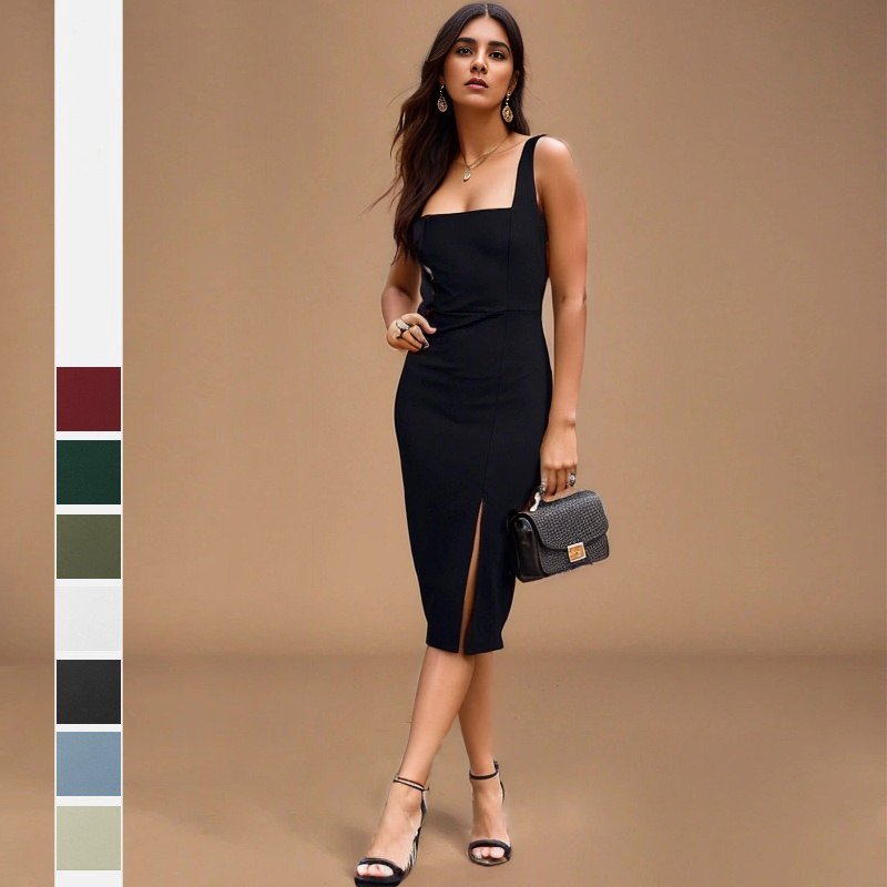 Alike Summer Fashion Dress Swing Ruffle Hem Boho Dresses For Women