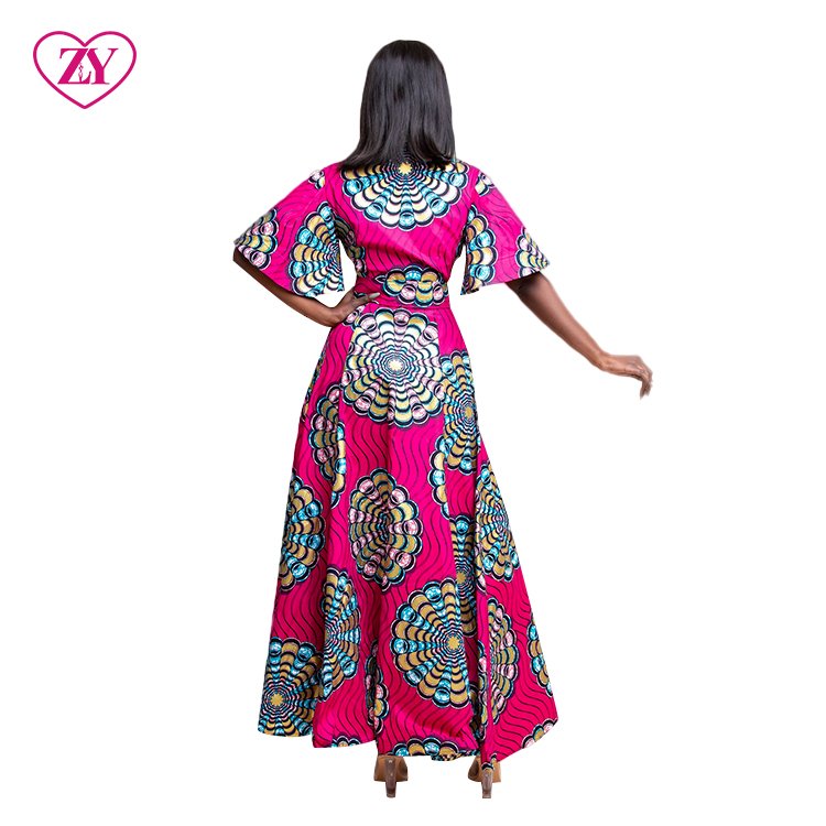 Plus Size Custom Shirt Dress Design Pattern African Print Women Clothes Casual Dress