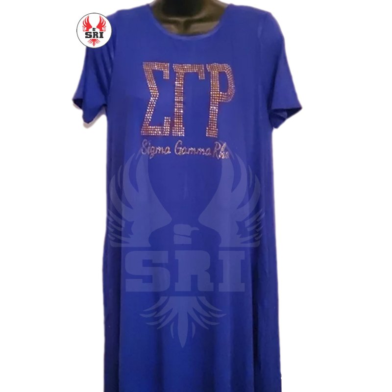 Sigma Gamma Rho Soror Embroidery Women Long Sleeved Dress | ZPB Sorority Embroidered Ladies Custom Style Bell Sleeved Dress