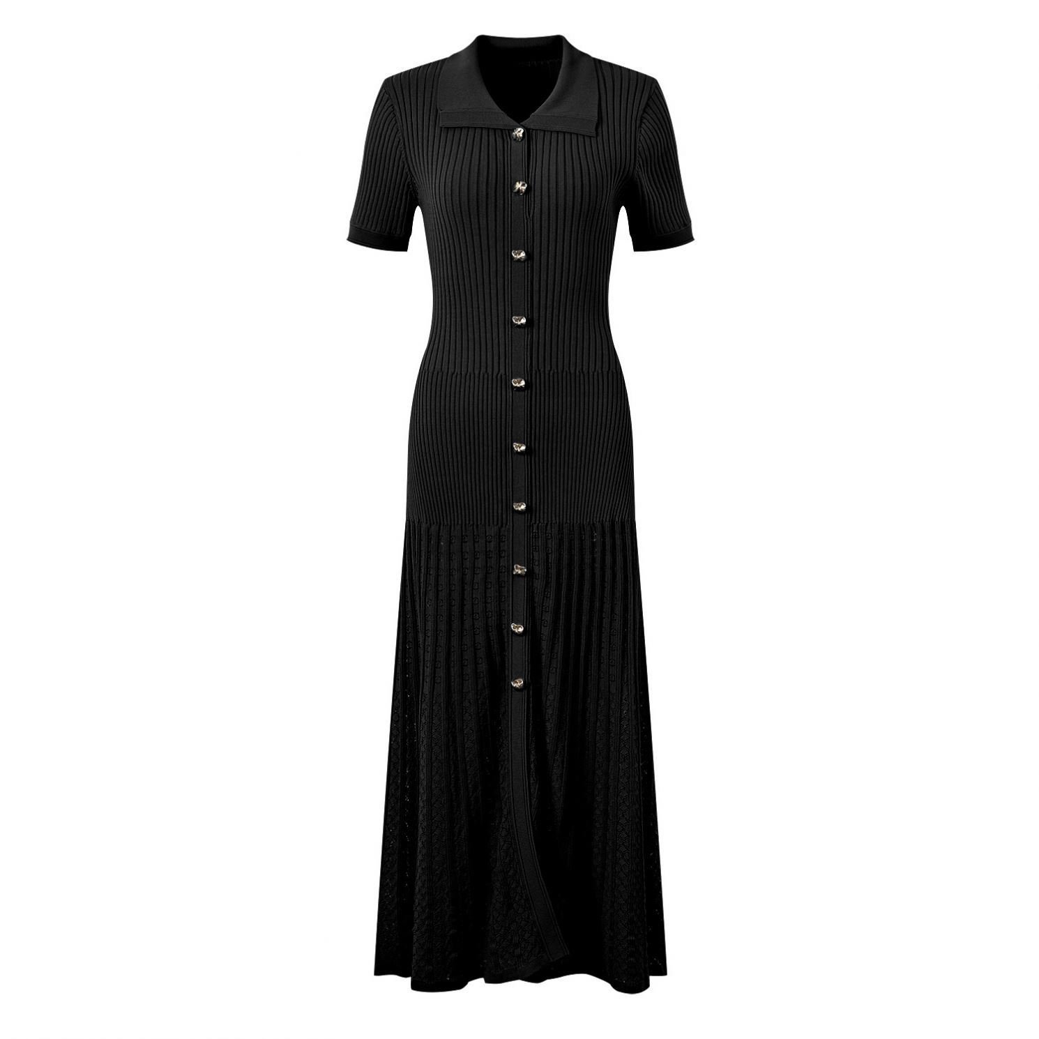 Bettergirl 2024 Ramadan Long Dress Short Sleeve Knitted Dress Fish Tail Midi Dress Slim Fit Ice Silk Full Summer Vintage Natural