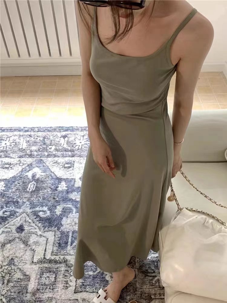 Spice Girl temperament slim-fit halter dress mid dress women's dress
