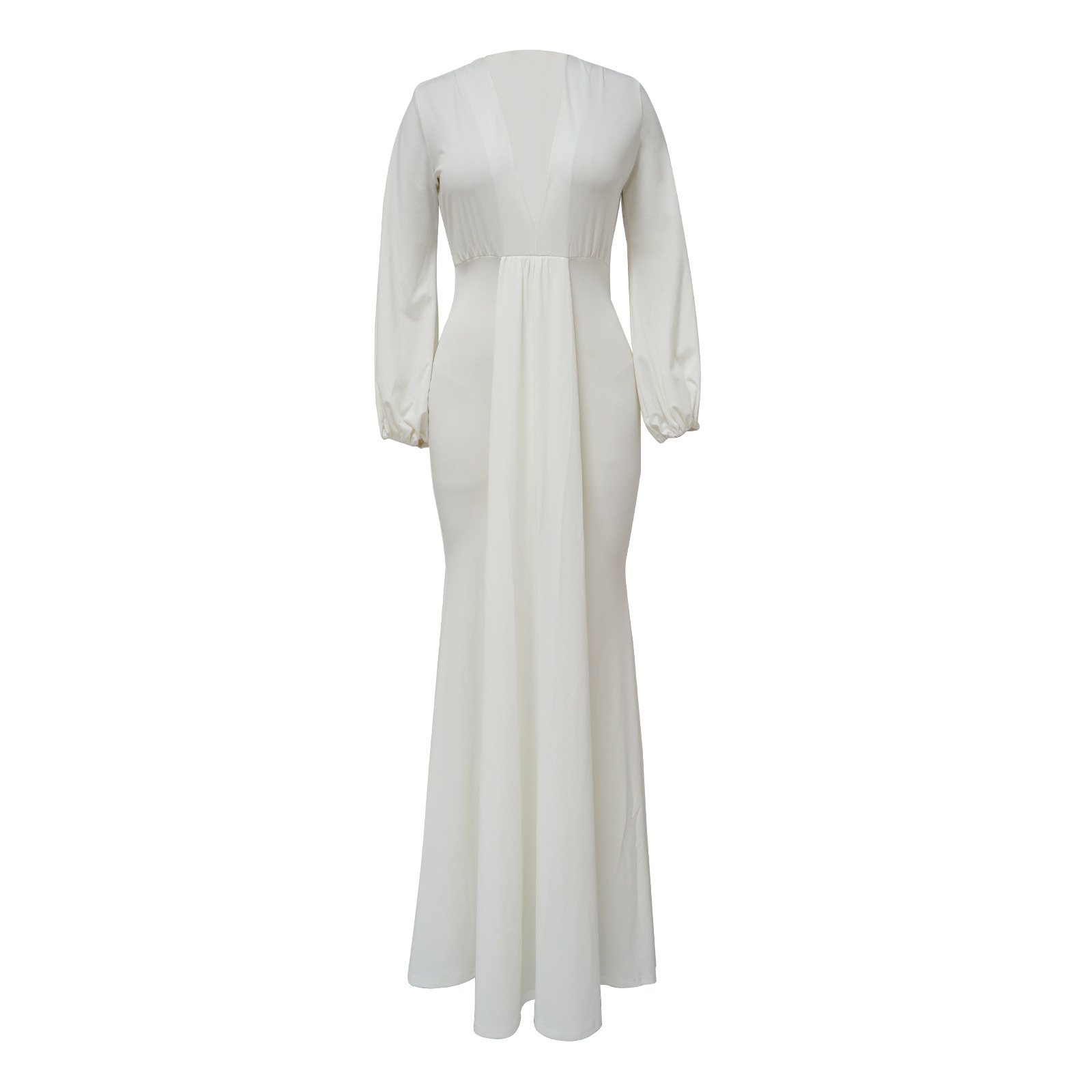 Plus Size Women's Elegant Casual Black Long Sleeve Bodycon Dress Evening Gowns For Women Dress Long